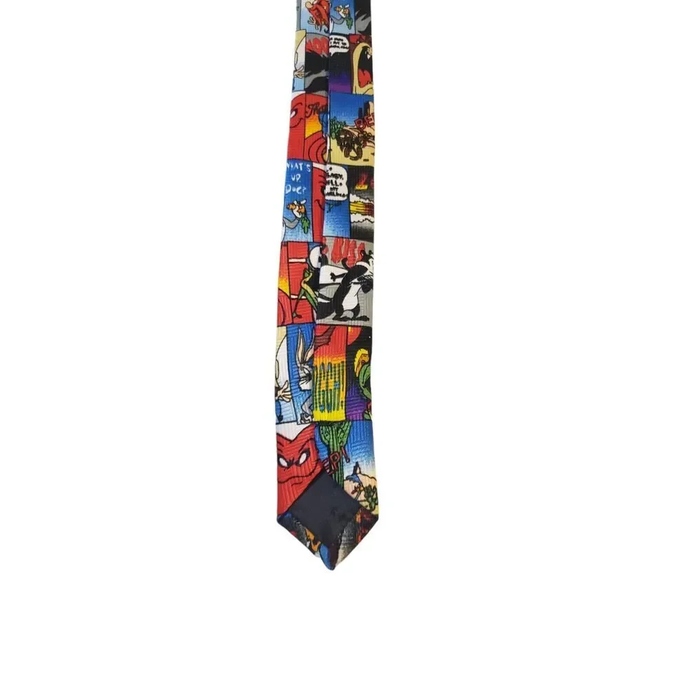 Vintage‎ LOONEY TUNES TOONS WARNER BROS Neck Tie Comic Theme Vintage Colorful